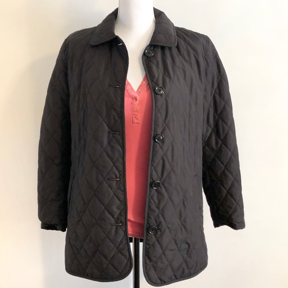 Women’s GAP Black Quilted Lightweight Coat Size S - Picture 2 of 12
